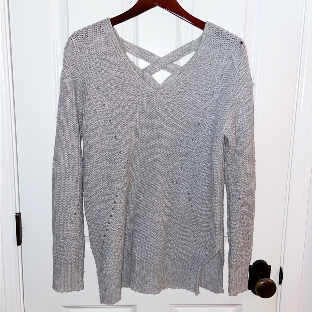 grey sweater